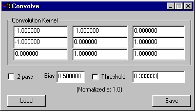 Color Emboss Settings